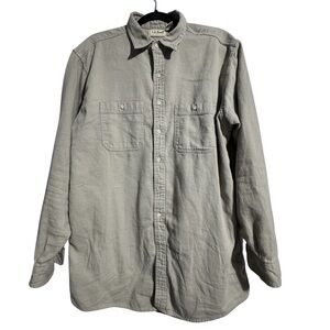 L.L. Bean Cool Weave Button Up Shirt Large Tall Classic Outdoor Breathable